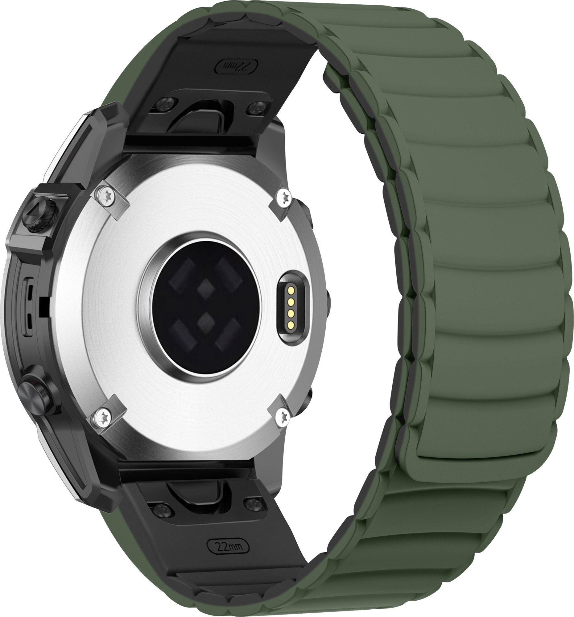 WOWME Magnetic Loop Garmin QuickFit 26mm - Olive Green