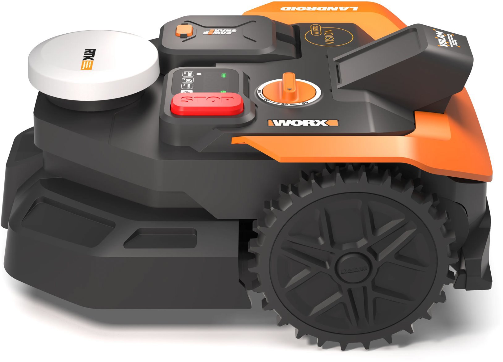 WORX robotfűnyíró WR305E Vision Cloud 500 m2 (RTK + AI V-SLAM Mono)