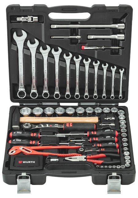 WÜRTH szerszámkészlet kofferben, 93 db