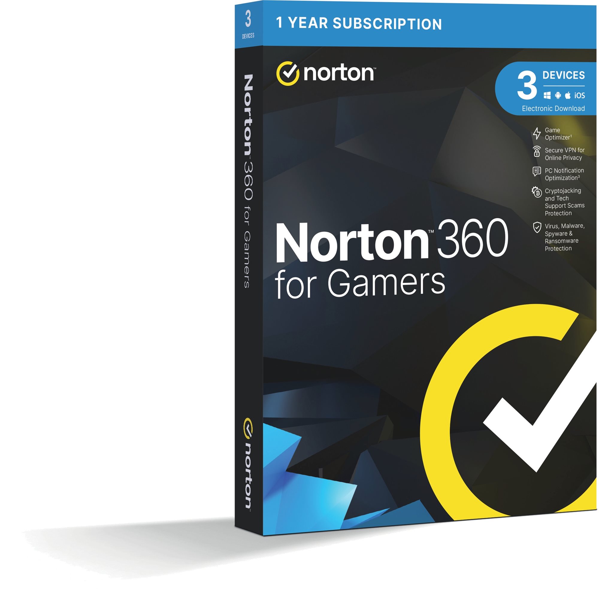 Norton 360 for Gamers 50GB, 1 felhasználó, 3 készülék, 12 hónap (elektronikus licenc)