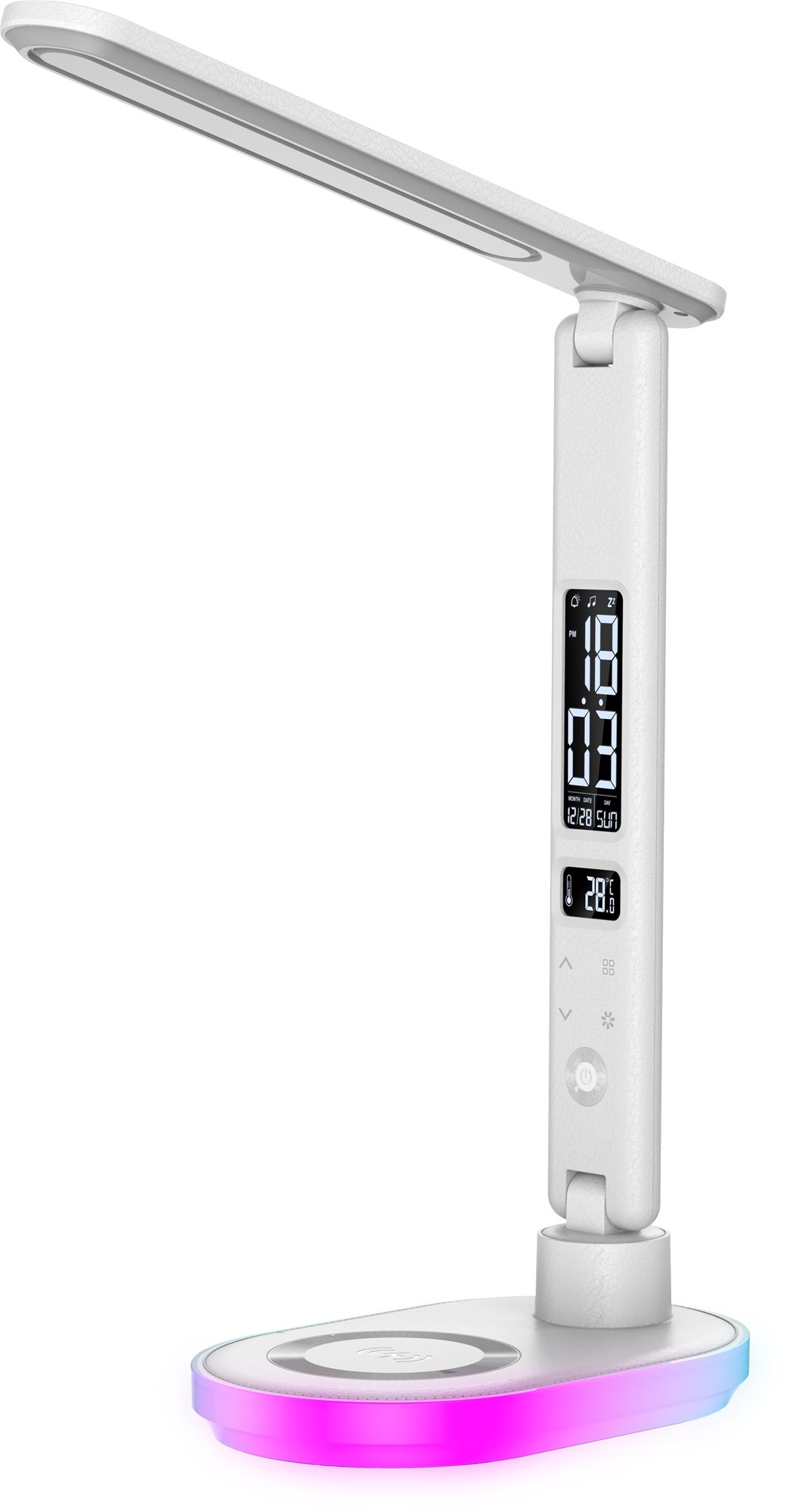 WILIT UL-U20 LED asztali lámpa, vezeték nélküli töltés, 10 W, RGB base