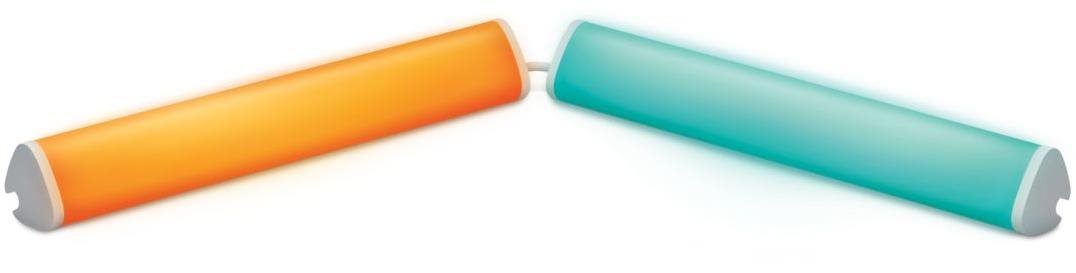 Wiz Linear Bar Light Colors Doublepack