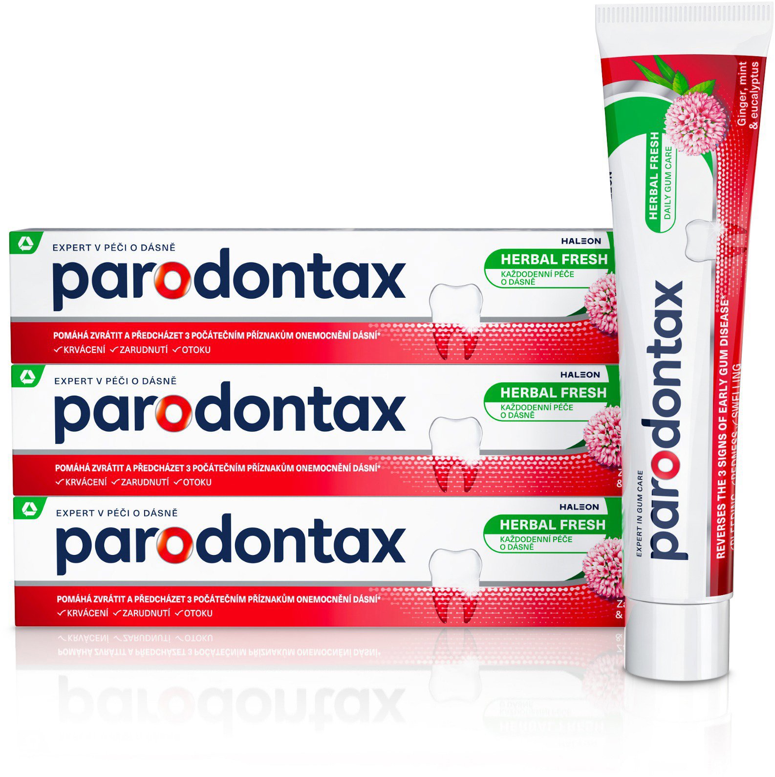 PARODONTAX Herbal Fresh 3 × 75 ml