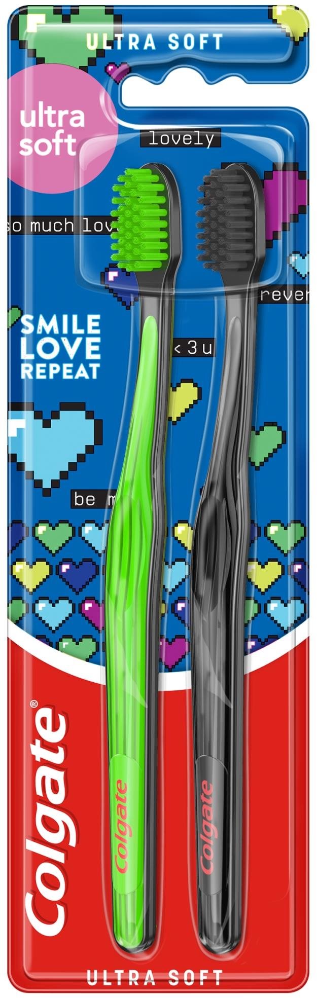 Colgate Ultra Soft Design Edition Smile Love Repeat, 2 db