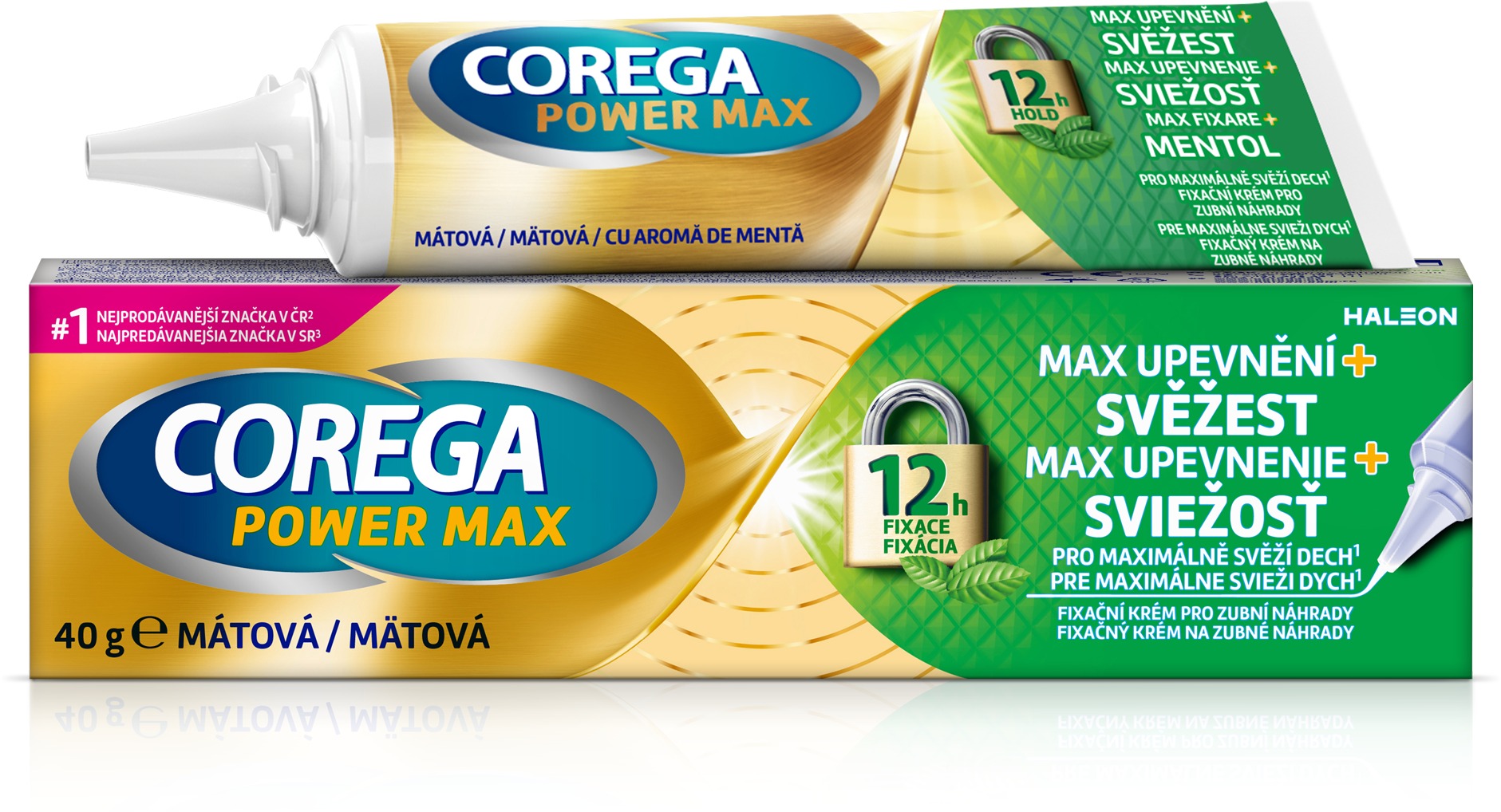 COREGA Power Max rögzítés + frissesség, 40 g