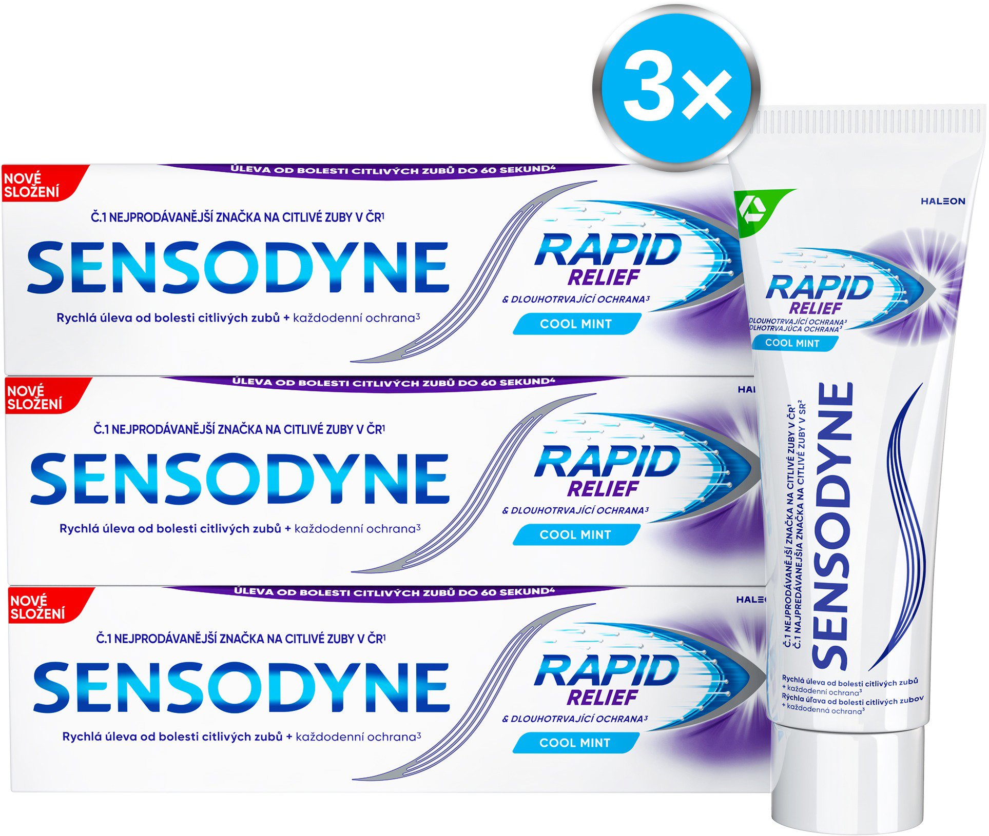 SENSODYNE Rapid 3×75 ml