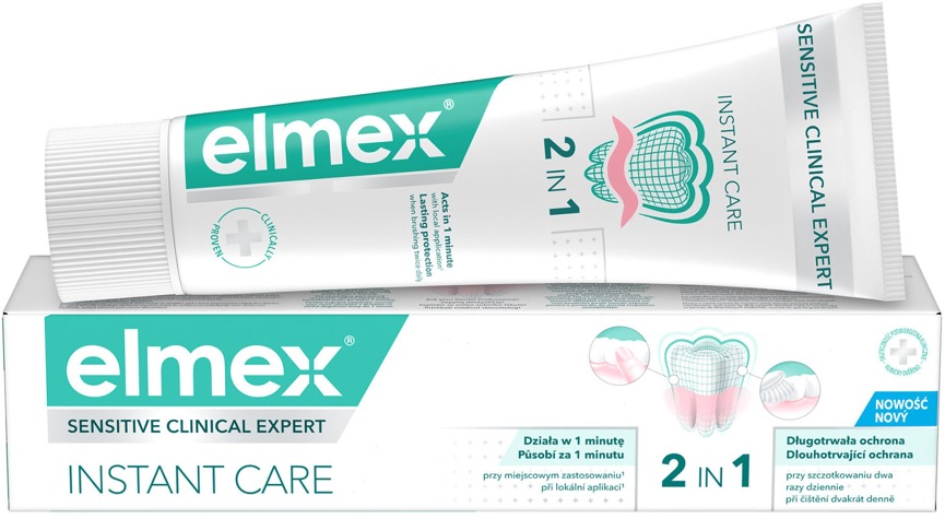 ELMEX Sensitive Clinical Expert Instant Care 2in1, 75 ml