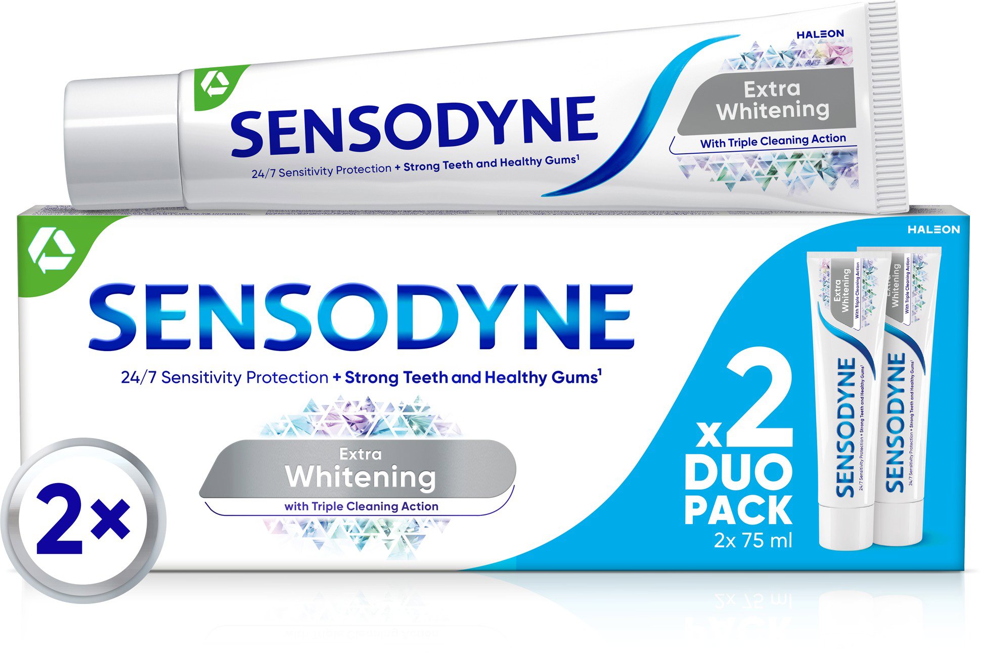 SENSODYNE Extra Whitening 2 × 75 ml